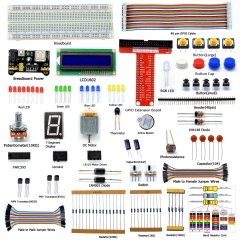 Adeept Starter Kit for Raspberry Pi 3, 2 Model B/B+, LCD1602, Motor, C and Python Code, Beginner/Starter Kit with PDF Guidebook