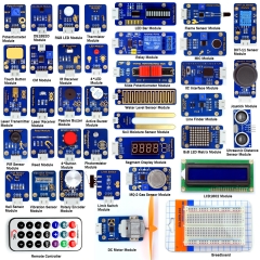 Adeept 42 Modules Ultimate Sensor Kit for Arduino UNO R3 Mega2560 Nano, Sensor Starter Kit for Arduino with Guidebook(PDF)