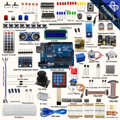 Adeept Ultimate Starter Kit for Arduino UNO R3, LCD1602, Servo Motor, Relay, Processing and C Code, Beginner Starter Kit with 140 Pages PDF Guidebook