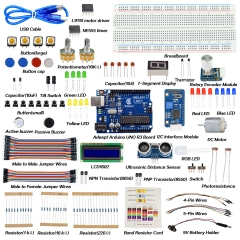 Adeept Primary Starter Kit for Arduino UNO R3 with 27 Projects with Processing | I2C IIC LCD1602 | Arduino Starter Kit with detailed Manual