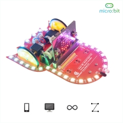 Adeept Starry:bit BBC Micro:bit Smart Robot Car Kit | Programmable STEM Educational Robot Kit with Detailed Projects Tutorial Book
