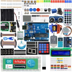 Adeept Ultimate Starter Kit for Arduino UNO R3, LCD1602, Servo Motor, Relay, Processing and C Code, Beginner Starter Kit with 140 Pages PDF Guidebook