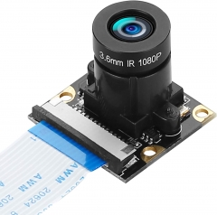 Raspberry Pi Camera Module Adjustable Focus Len 5MP Webcam 1080p Sensor OV5647 Compatible with Raspberry Pi Model A/B/B+, RPi 2B Pi 3 B+ and Pi 4B