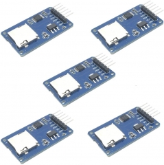 5pcs Micro SD TF Card Adapter Reader Module 6Pin SPI Interface Driver Module with chip Level Conversion for Arduino UNO R3 MEGA 2560 Due