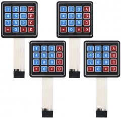 4 Pack Arduino Keypad, Universial 4x4 Matrix Array Keyboard 16 Key Membrane Switch Keypad