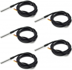 5PCS DS18B20 Temperature Sensor Waterproof Digital Thermal Probe Sensor