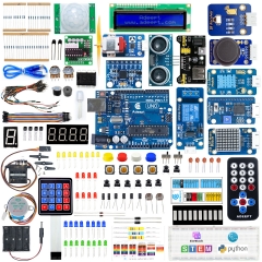 Adeept Upgrade Ultimate Starter Kit Compatible with Arduino IDE, Drag-and-Drop Coding, C & Python Code, 37 Projects, 628 Pages PDF Tutorial