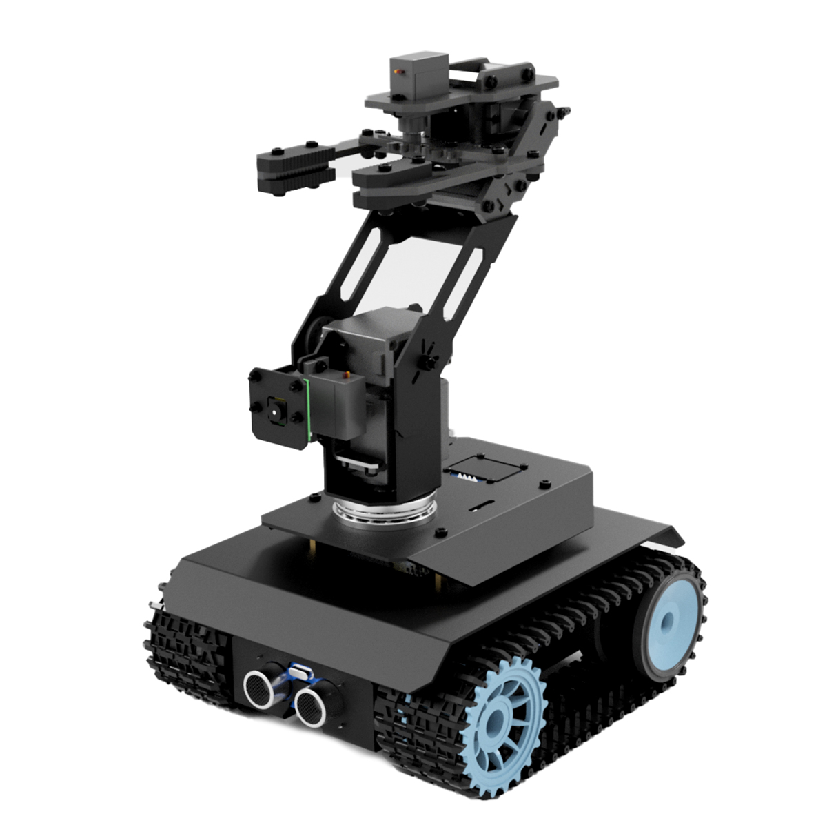 Adeept RaspTank Pro Robot Car Kit, WiFi Wireless Smart Robot for Raspberry Pi 4 3/3B+, 3-DOF Robotic Arm, OpenCV Target Tracking, Video Transmission