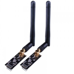 Adeept 2pcs NRF24L01+PA+LNA Wireless Transceiver RF Transceiver Module with SMA Antenna 2.4G 1100m