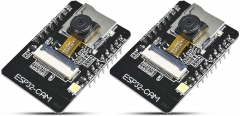 2pcs ESP32 CAM DC 5V Dual-core 32-bit CPU 4M PSRAM Wireless WiFi Bluetooth Development Board OV2640 OV7670 2MP TF Card Camera Module