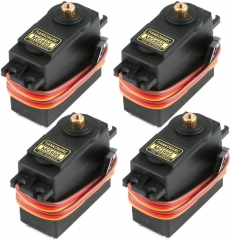 4PCS MG995 Micro Servo Motor, RC Servo, 20kg Metal Gear Servo for RC Robot Arm Helicopter Airplane Remote Control