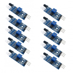 10pcs IR Infrared Obstacle Avoidance Sensor Module for Arduino Smart Car Robot 3-Wire Reflective Photoelectric for Arduino Smart Car Robot