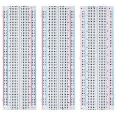 3pcs Breadboard 830 Point Solderless Prototype PCB Board Kit for Arduino Proto Shield Distribution Connecting Blocks