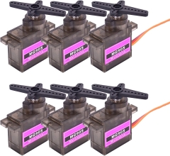 6pcs MG90S Servo Micro 9G Metal Geared Servo Motor Upgraded SG90 Servo for RC Helicopter Airplane Boat Controls