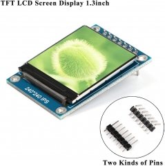 TFT LCD Screen Display 1.3inch TFT LCD Module, 240 * 240 IPS 65K Full Color 3.3V with SPI Interface ST7789 IC Driver, 51 STM32 Arduino Routines