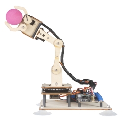 Adeept 5-DOF Robotic Arm Kit Compatible with Arduino IDE, Programmable DIY Coding STEM Educational 5 Axis Robot Arm with OLED Display Processing Code