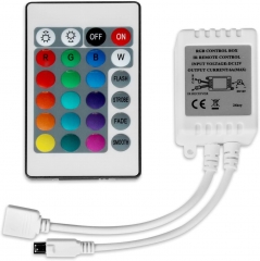 Mini 24 Key LED RGB Controller DC12V IR Remote Controller for 3528 5050 RGB LED Strip Lights