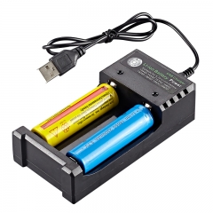 18650 Lithium Battery Charger USB Dual Slot Charger