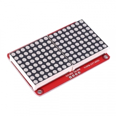 LED Dot-Matrix Display Module Lattice Screen DC 3.3V 5V HT16K33 Driver 16*8 Cascade Compatible 16x8 IIC Interface