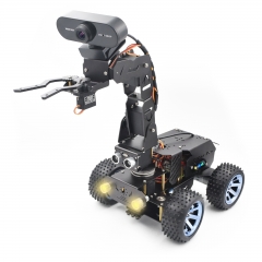 Adeept PiCar Pro V2 Robotics Kit(Raspberry Pi NOT Included), Smart Car with 4-DOF Robotic Arm for Pi 5/4/3, 1080P HD Camera, OpenCV, OLED