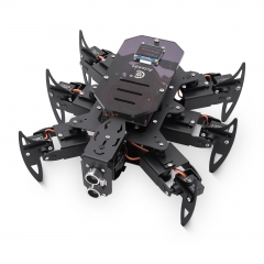 Adeept Ultimate Hexapod Spider Robot Kit, Metal Body, Arduino Programming, WiFi/IR Remote Control with OLED Display, Python/APP, STEM Education