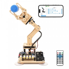 Adeept 5-DOF Robotic Arm Kit, WiFi App & IR Remote, OLED, RGB LEDs, STEM Adeept 5-DOF Robotic Arm Kit, WiFi App & IR Remote, OLED, RGB LEDs, STEM