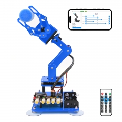 Adeept 5-DOF Robotic Arm Kit, WiFi App & IR Remote, OLED, RGB LEDs, STEM Adeept 5-DOF Robotic Arm Kit, WiFi App & IR Remote, OLED, RGB LEDs, STEM
