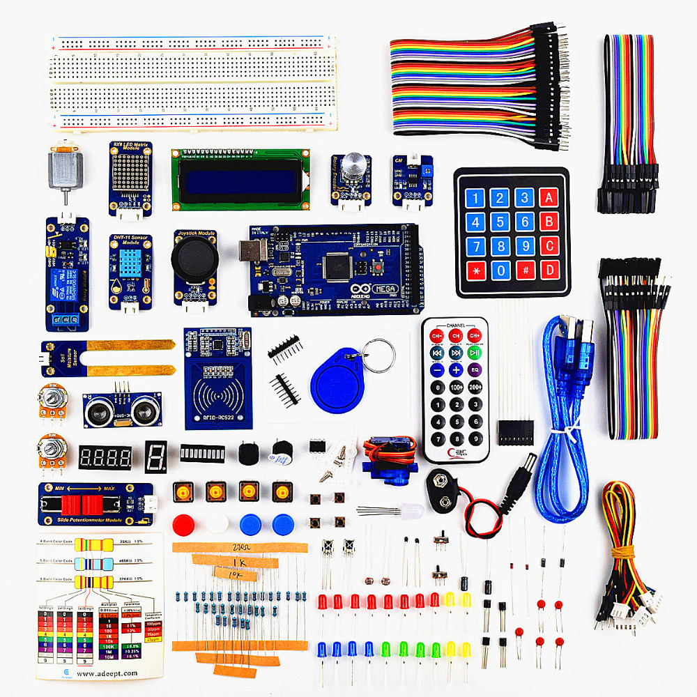 Adeept RFID Starter Kit for Arduino MEGA 2560 with Ardublock Book ...