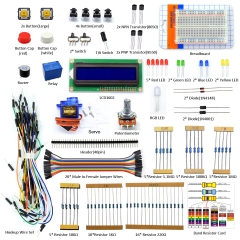 Adeept Project 1602 LCD Starter Kit for Raspberry Pi 4, 3, 2 Model B/B+ Servo Relay LCD1602 Beginner/Starter Kit for Raspberry Pi with PDF Guidebook