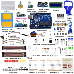 Adeept Basic Starter Kit for Arduino UNO R3 with 23 Projects | Rotary Encoder | LCD1602 | Detailed Tutorials