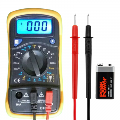 Adeept Digital Multimeter, Volt Ohm Amp Meter, Voltage Tester with Continuity, Diode and Resistance Test