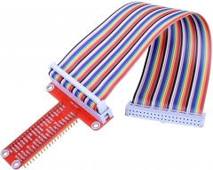 RPi GPIO Breakout Expansion Board + Ribbon Cable + Assembled T Type GPIO Adapter 20cm FC40 40pin Flat Ribbon Cable for Raspberry Pi 3 2 Model B & B+ S