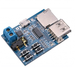 TF Card U Disk Play MP3 Decoder Player Module with Audio Amplifier Audio Decoding Player Module Micro USB 5V Power Supply