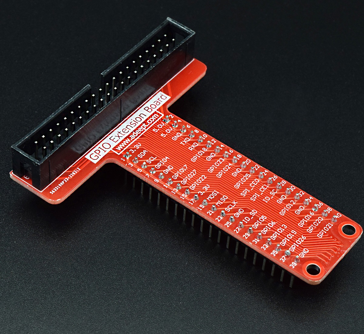 KEYESTUDIO GPIO Breakout Kit for Raspberry Pi - Assembled Pi Breakout +  Rainbow Ribbon Cable + 400 Tie Points Solderless Breadboard