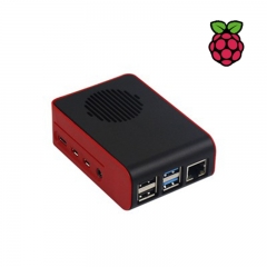 Raspberry Pi 4B Case -Black/Red